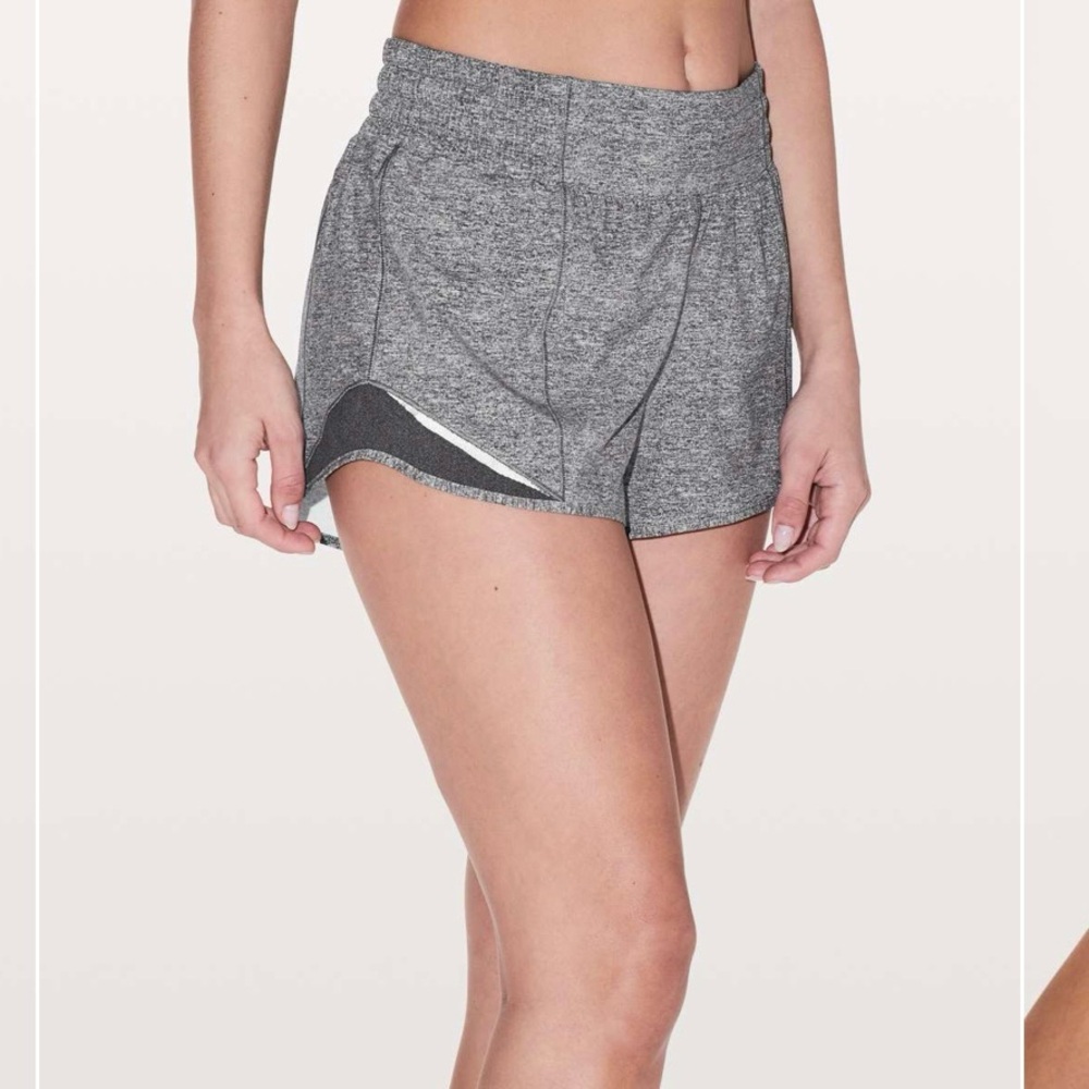 Hotty Hot Short *High-Rise 2.5" Heather Lux Multi Black / Heathered Black